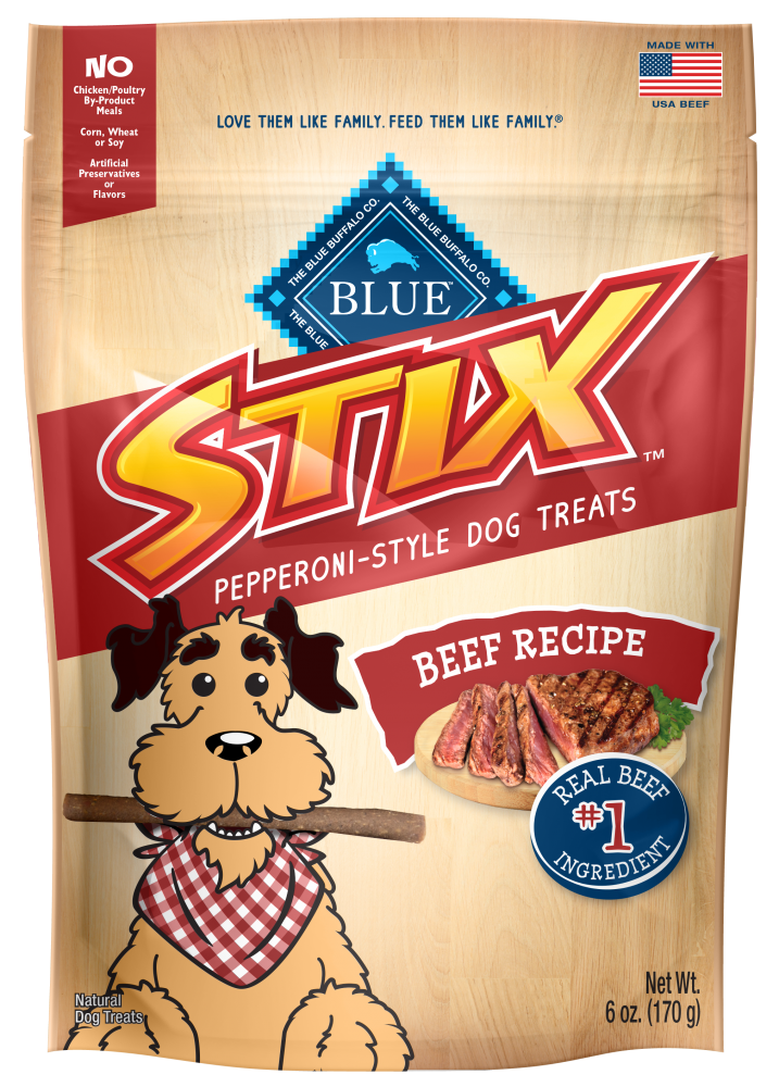 Blue Buffalo Stix Natural Soft-moist Dog Treats With Beef Recipe - 5oz :  Target