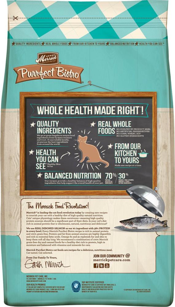 Merrick Purrfect Bistro Grain Free Real Salmon Sweet Potato