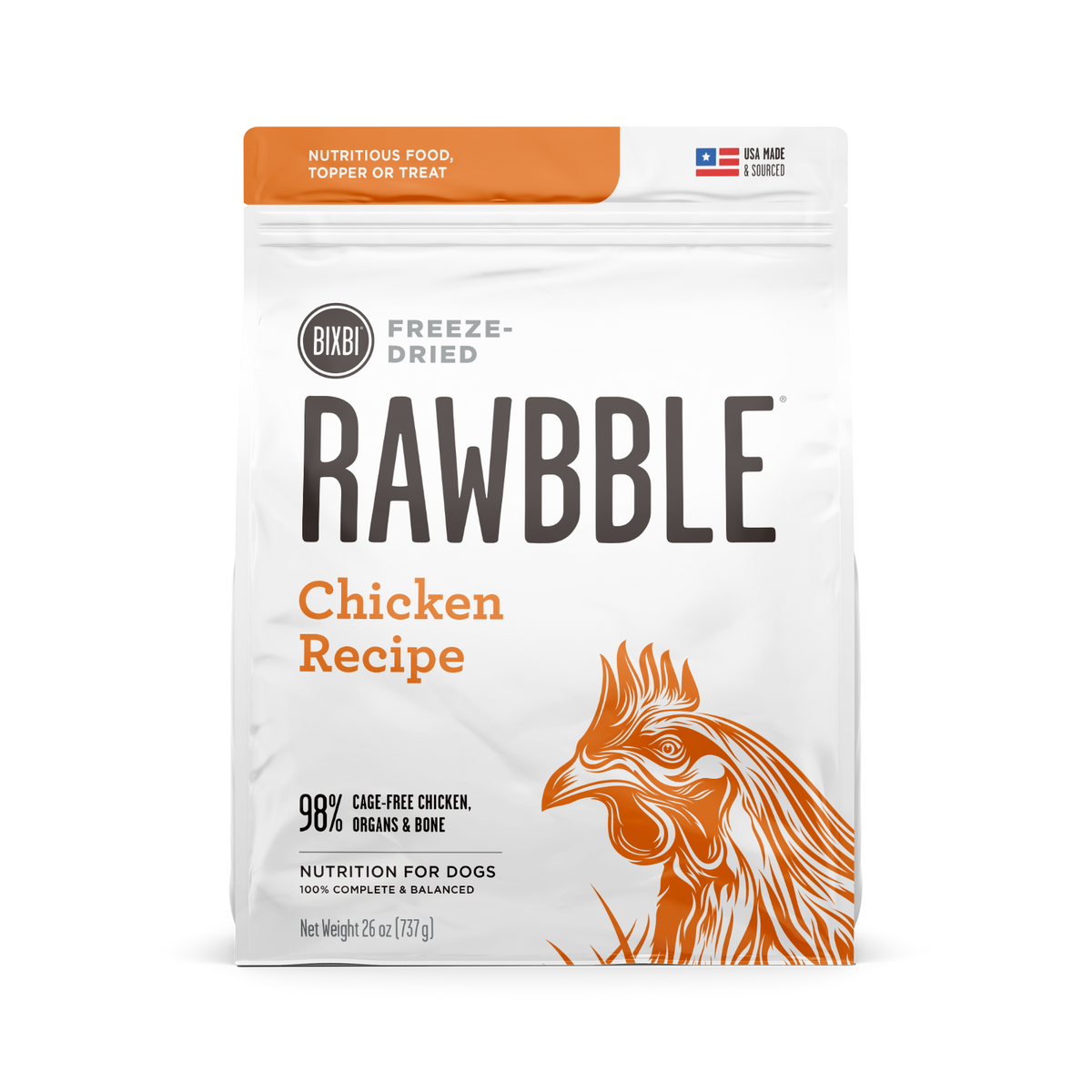 RAWBBLE FREEZE DRIED DOG FOOD CHICKEN RECIPE