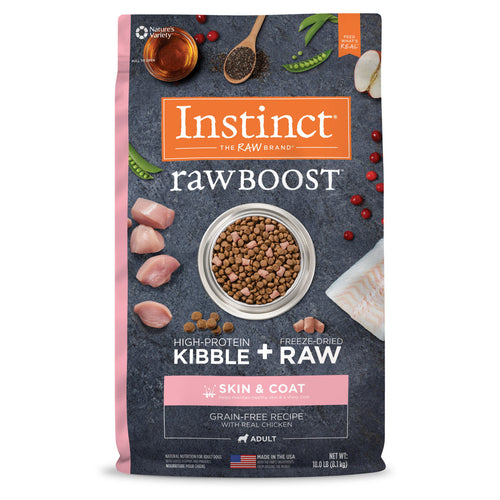 Nature's Variety Instinct Raw Boost Skin & Coat Health Chicken Recipe Dry Dog Food