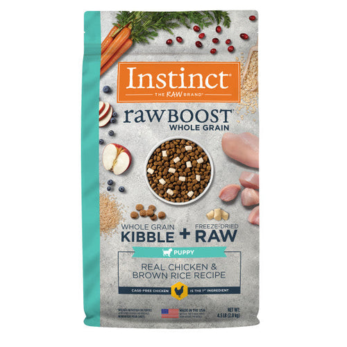 Instinct Raw Boost Puppy Whole Grain Real Chicken & Brown Rice Recipe Natural Dry Dog Food