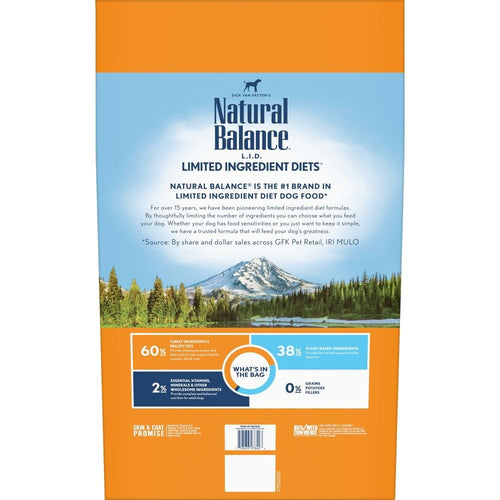 Natural Balance L.I.D Limited Ingredient Diets Turkey Recipe Dry Dog Food