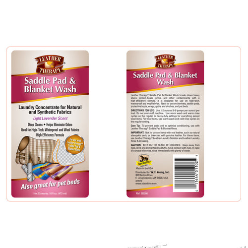 Absorbine® Leather Therapy® Saddle Pad & Blanket Wash
