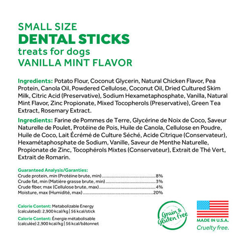 TropiClean Fresh Breath Dental Sticks for Small Dogs