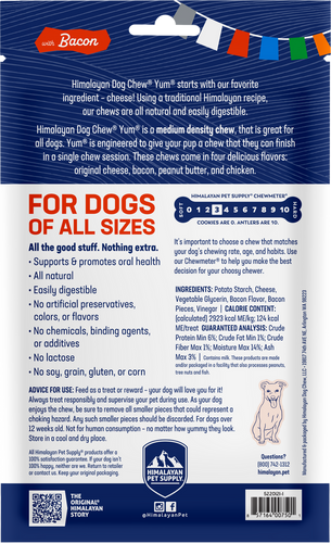 Himalayan Dog Chew YUM Bacon Dog Treats