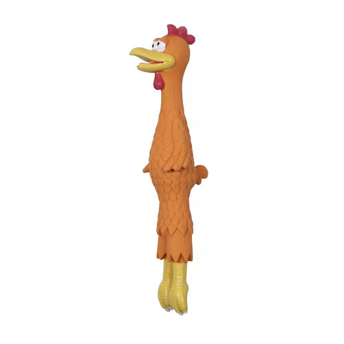 Rascals 15 Latex Orange Rooster Dog Toy