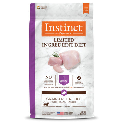 Nature's Variety Instinct Limited Ingredient Diet Rabbit Recipe Dry Cat Food