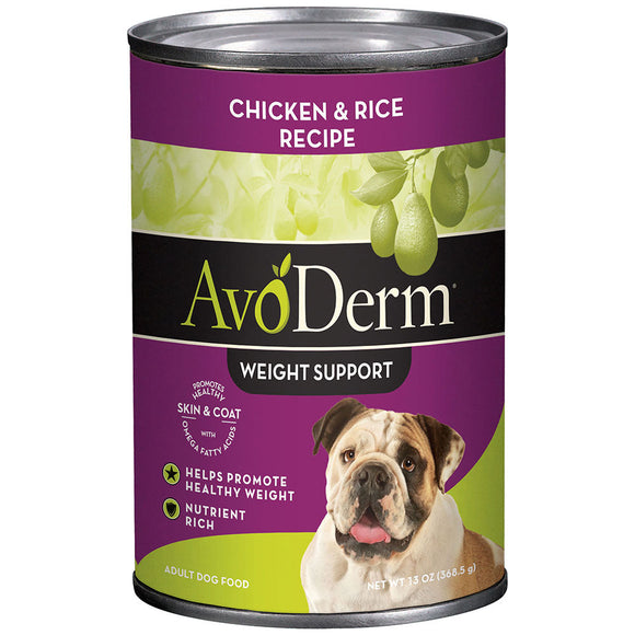 AvoDerm Natural Weight Support Chicken & Rice Dog Food Formula