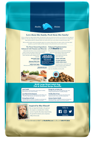 Blue Buffalo Life Protection Natural Fish & Oatmeal Recipe Large Breed Adult Dry Dog Food