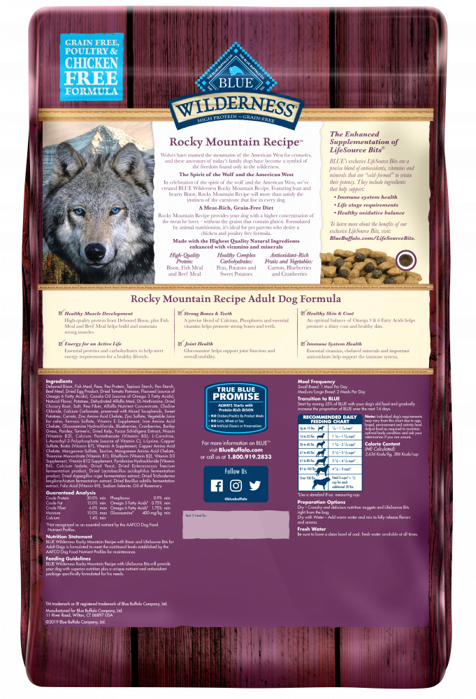 Blue buffalo deals bison dog food