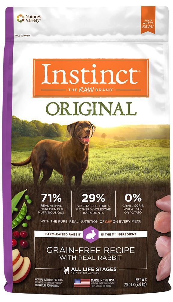 Nature's Variety Instinct Original Grain Free Recipe with Real Rabbit Natural Dry Dog Food