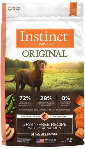 Nature's Variety Instinct Original Grain Free Recipe with Real Salmon Natural Dry Dog Food