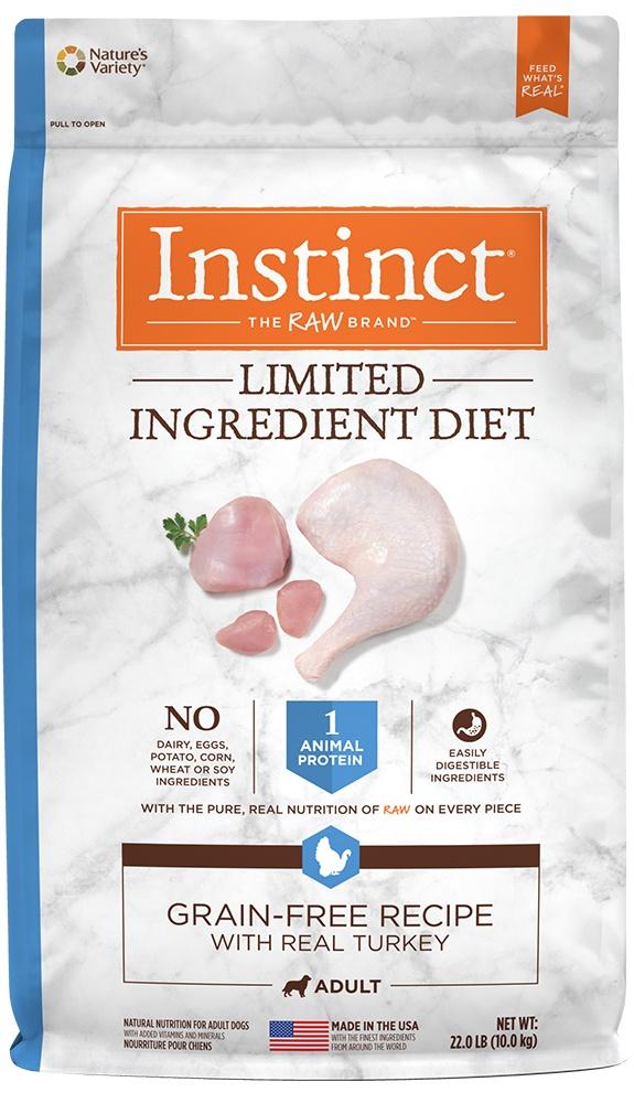 Nature's Variety Instinct Limited Ingredient Diet Adult Grain Free Recipe with Real Turkey Natural Dry Dog Food