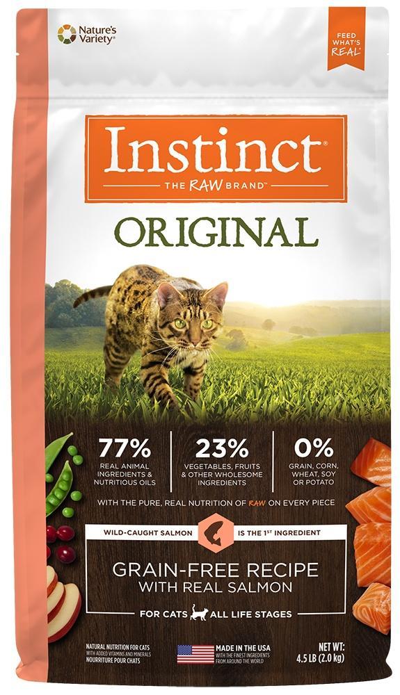Nature's Variety Instinct Original Grain Free Recipe with Real Salmon Natural Dry Cat Food