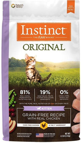 Nature's Variety Instinct Original Kitten Grain Free Recipe with Real Chicken Natural Dry Cat Food