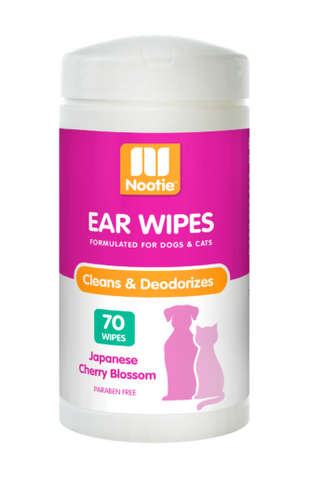 Nootie Japanese Cherry Blossom Ear Wipes For Dogs & Cats