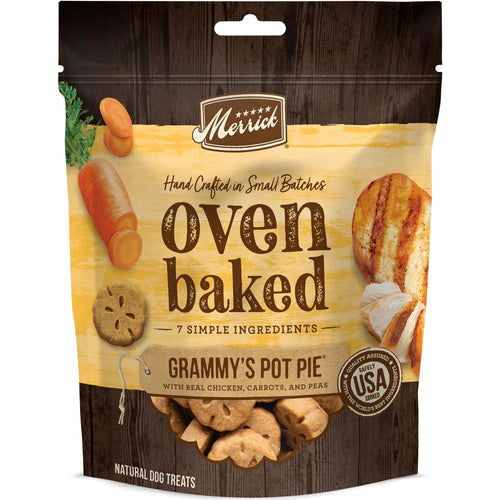 Merrick Oven Baked Grammy s Pot Pie Chicken Carrots Peas Dog Treats Granite Bay CA Douglas Feed and Pet Supply Pickup