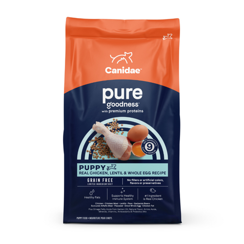 Canidae PURE Grain Free, Limited Ingredient Dry Puppy Food, Chicken, Lentil and Whole Egg