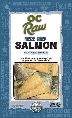 OC Raw Dog Freeze Dried Salmon (3.2 Oz)