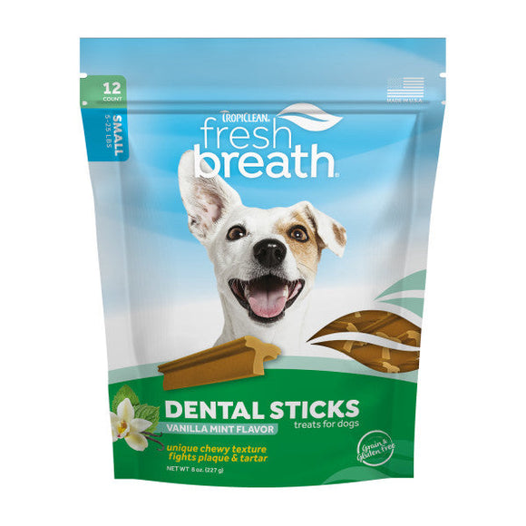 TropiClean Fresh Breath Dental Sticks for Small Dogs