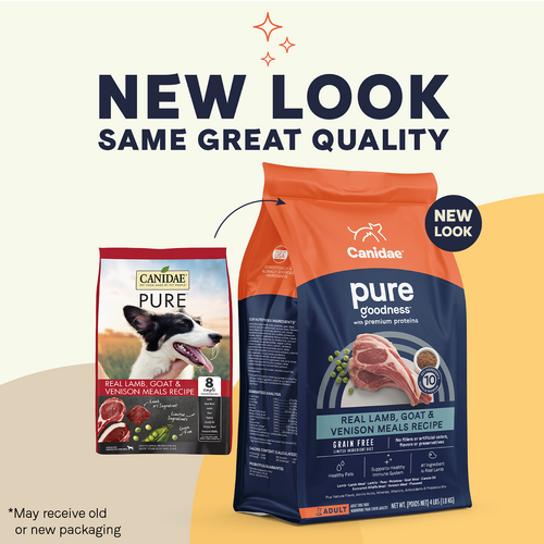 Canidae PURE Grain Free, Limited Ingredient Dry Dog Food, Lamb, Goat and Venison Meals