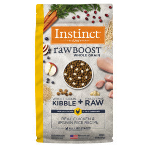 Instinct Dog Food RAW BOOST WHOLE GRAIN REAL CHICKEN & BROWN RICE RECIPE